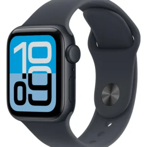 Apple Watch SE 3 GPS • Caixa meia-noite de alumínio – 40 mm • Pulseira esportiva meia-noite – P/M - Distribuidor Autorizado
