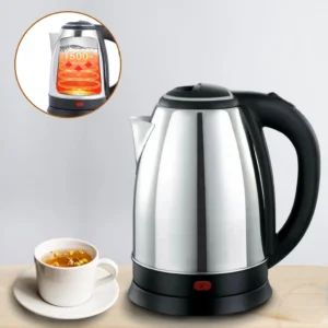 Chaleira Elétrica Inox 1,8L 110V Térmica Café Chá Água Quente Desligamento Automático