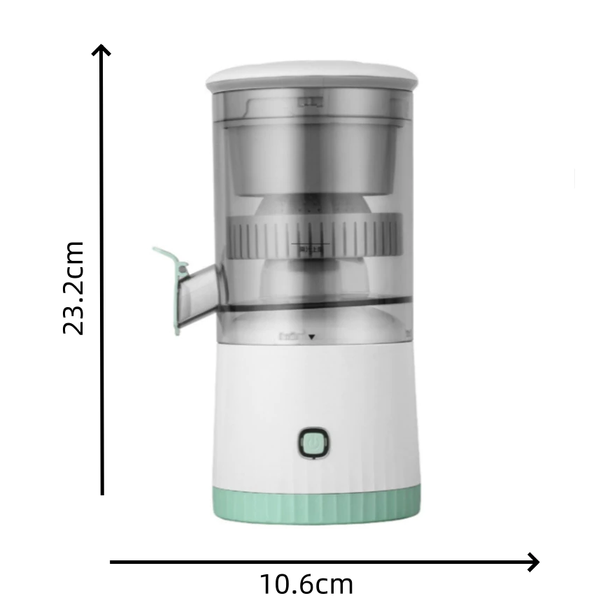 Espremedor Elétrico Laranja Limão Frutas Fazer Sucos Recarregável Usb Cozinha - Imagem 4