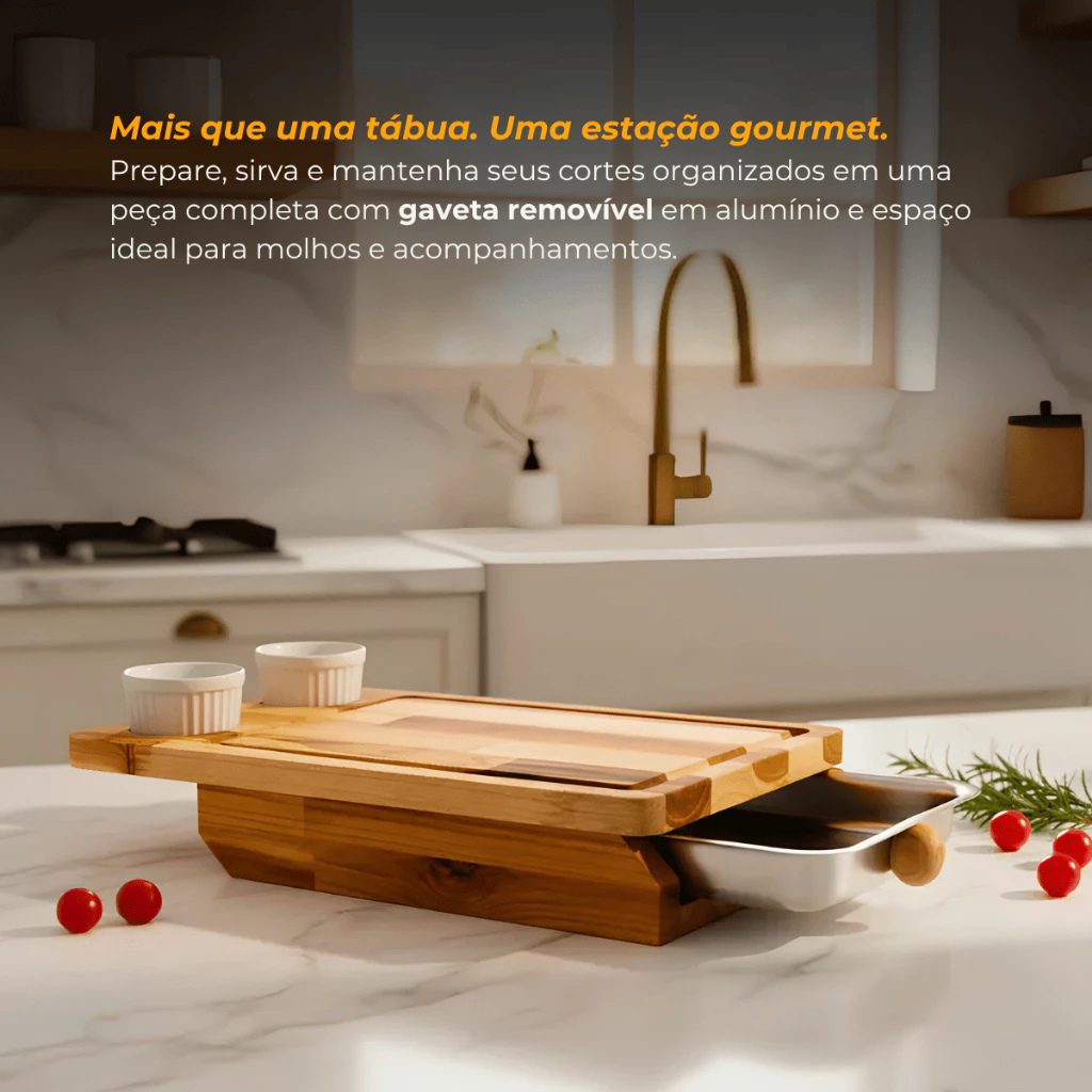Tábua de Corte de Carne Para Churrasco - Imagem 3